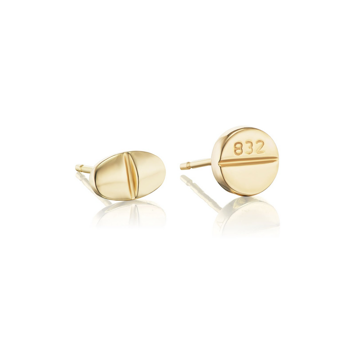 Gold Benzo Studs