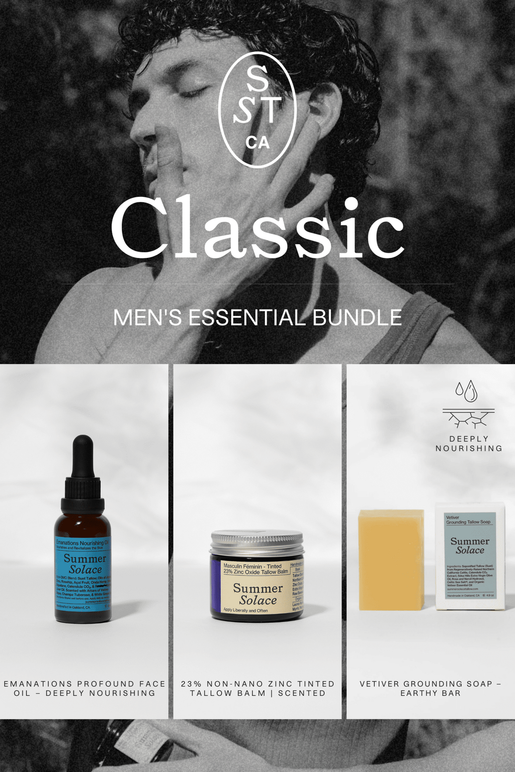 Men’s Essential Bundle | Grounded, Minimal Skincare Essentials