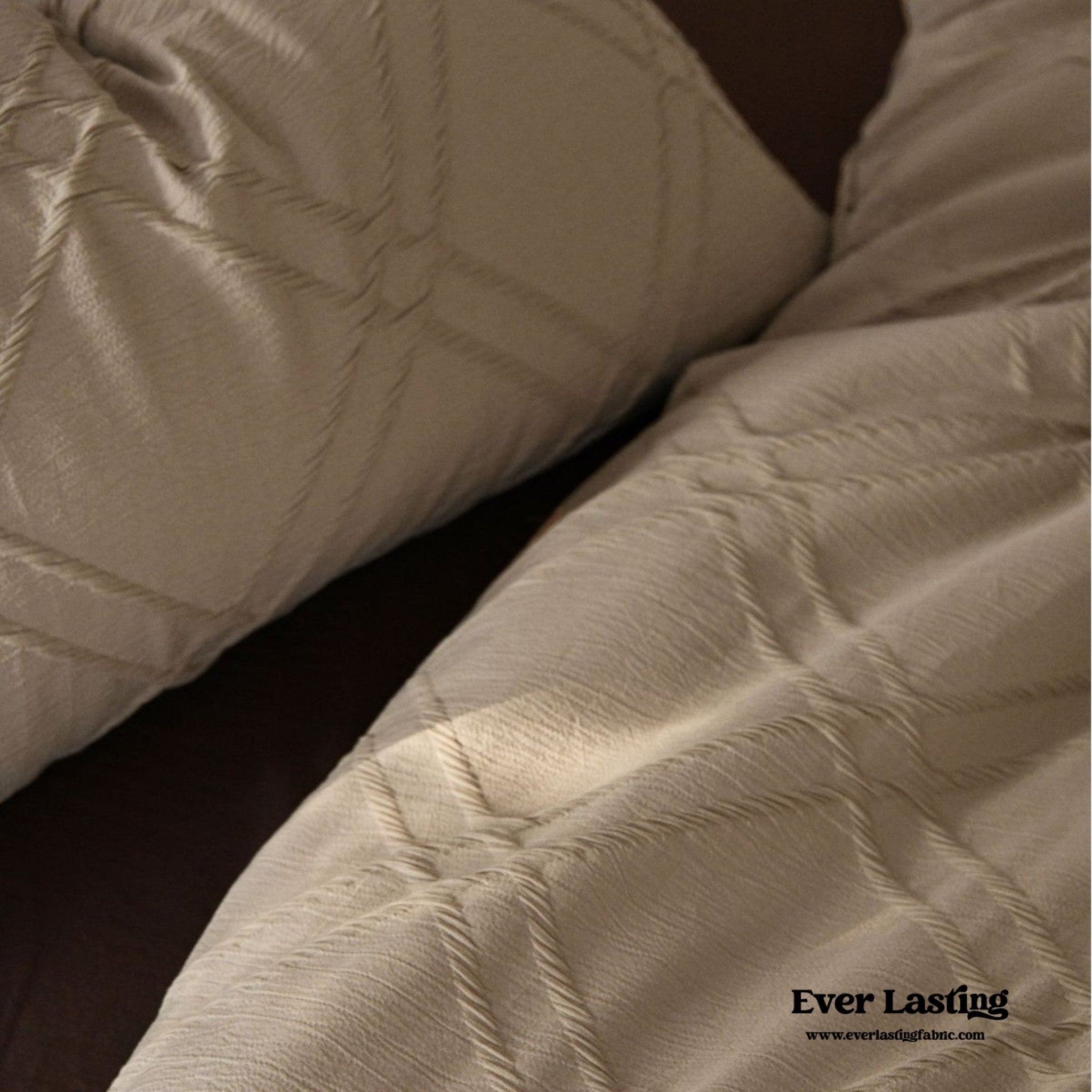 Millard Geometric Jacquard Bedding Set / Beige