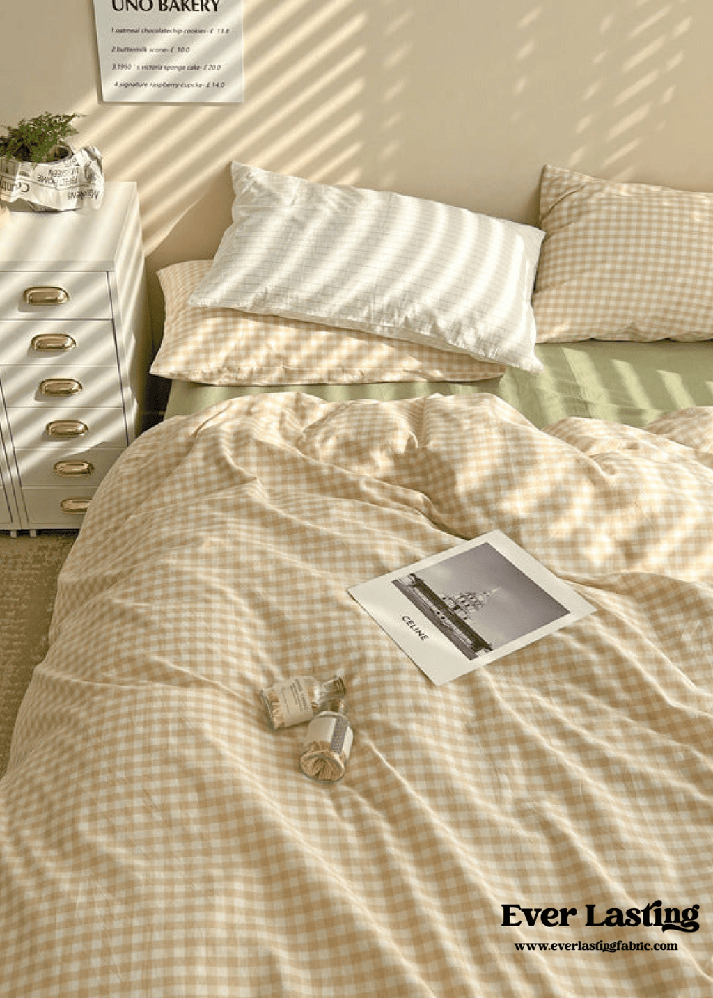 Mixed Gingham Duvet Cover (4 Colors)