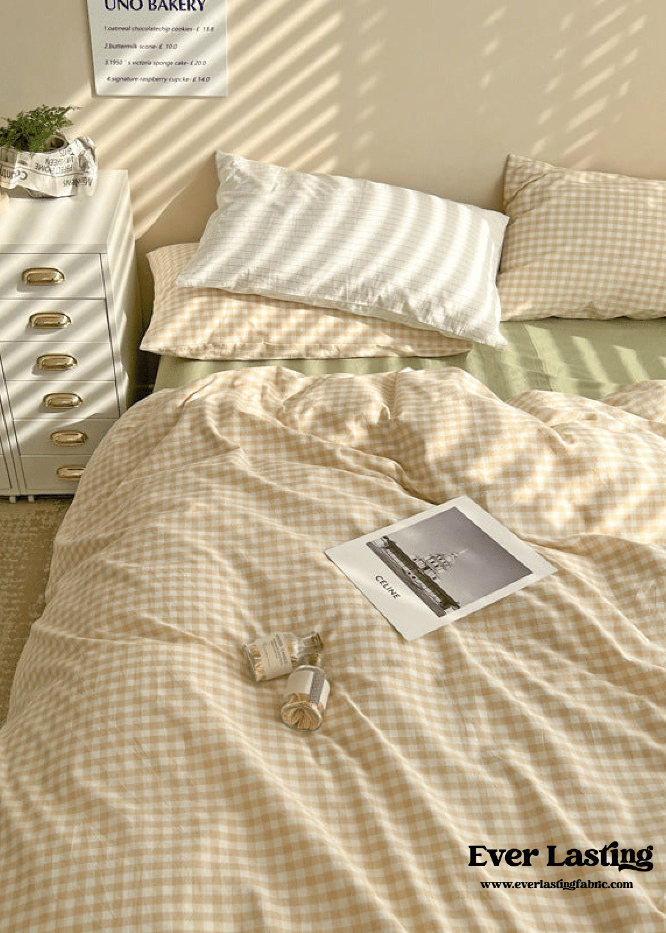 Mixed Gingham Duvet Cover (4 Colors)