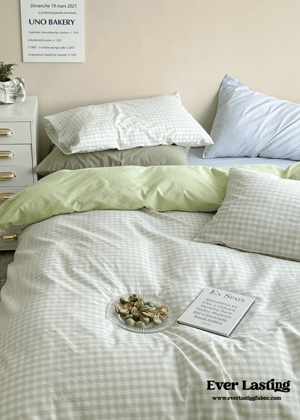 Mixed Gingham Duvet Cover (4 Colors)
