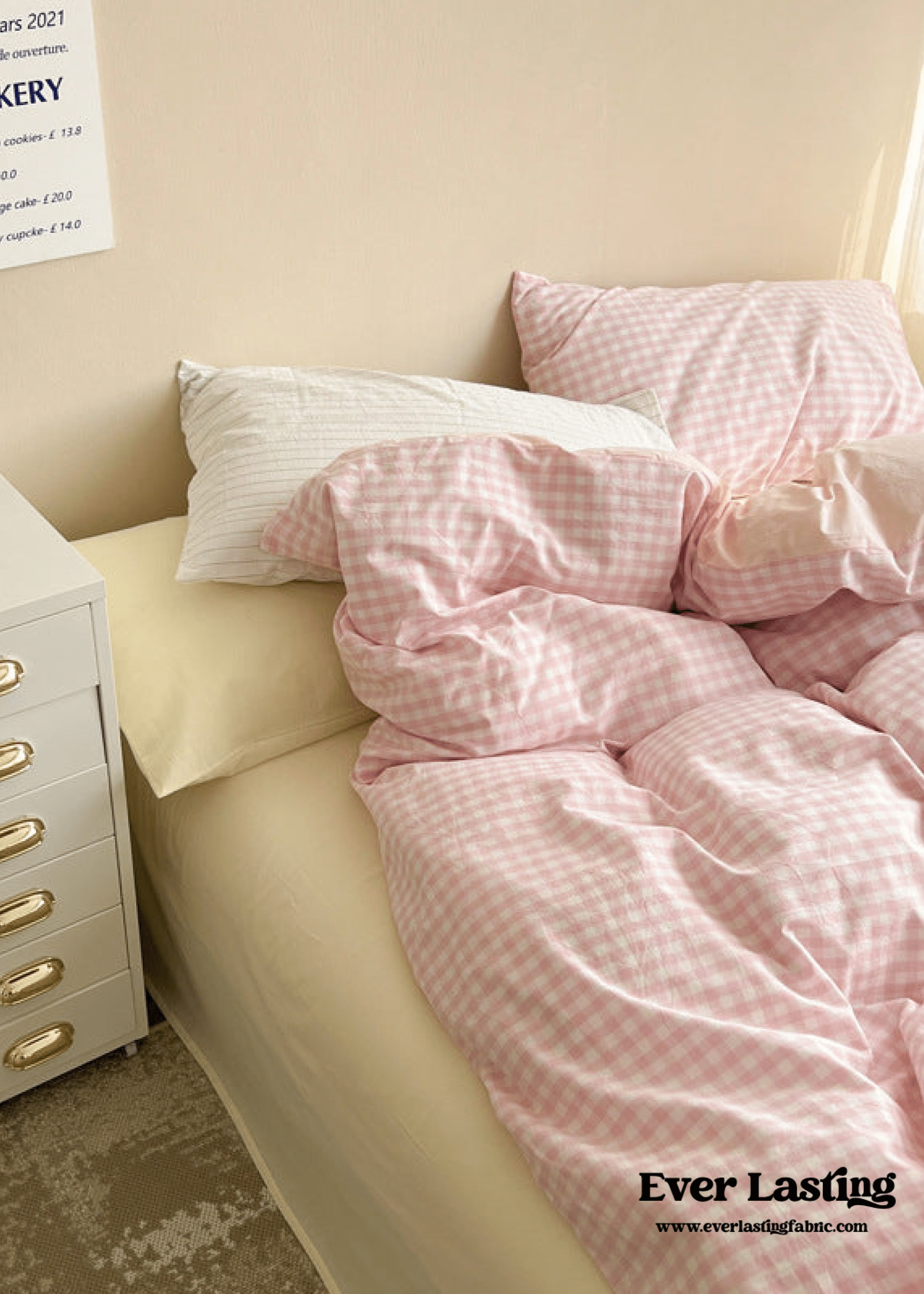 Mixed Gingham Duvet Cover (4 Colors)