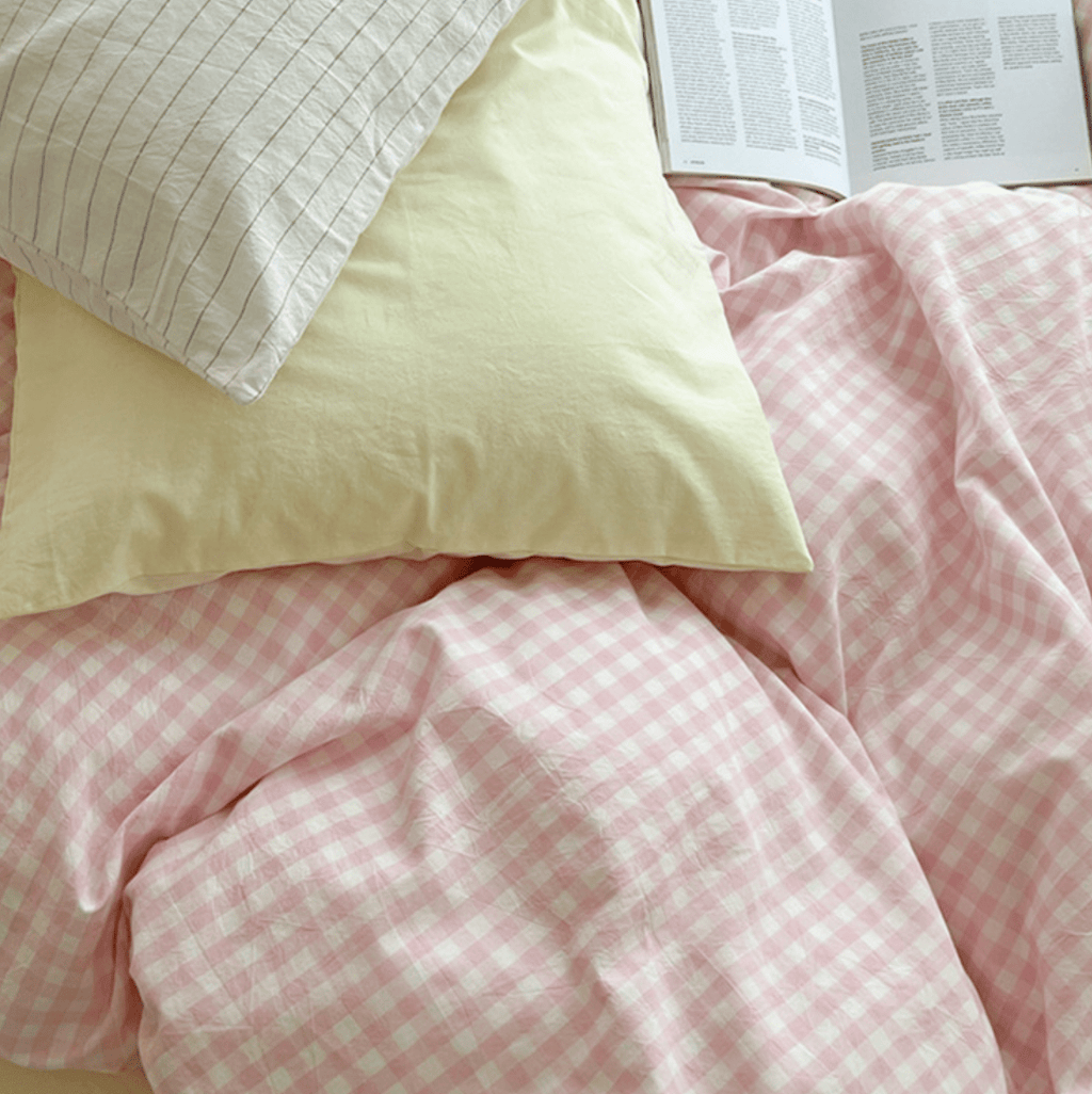 Mixed Gingham Duvet Cover (4 Colors)