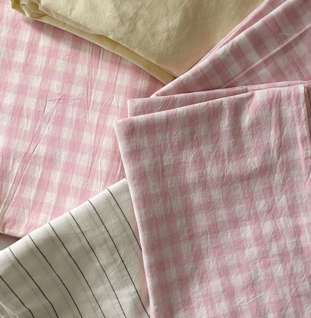 Mixed Gingham Duvet Cover (4 Colors)