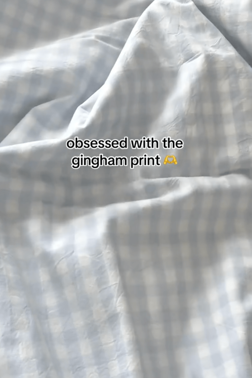 Mixed Gingham Striped Bedding Set / Black