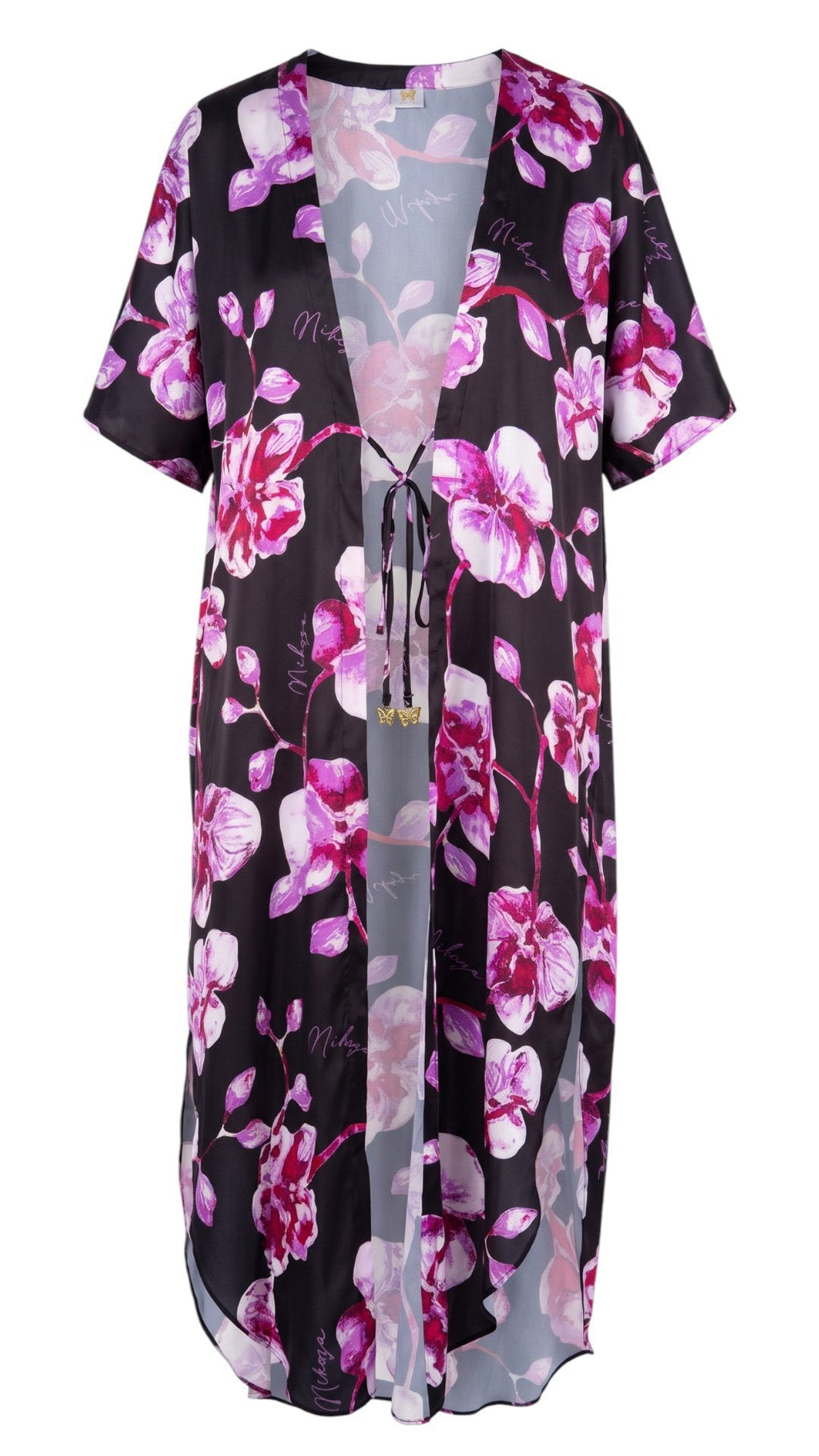 Miranda long cover up 100 % Silk