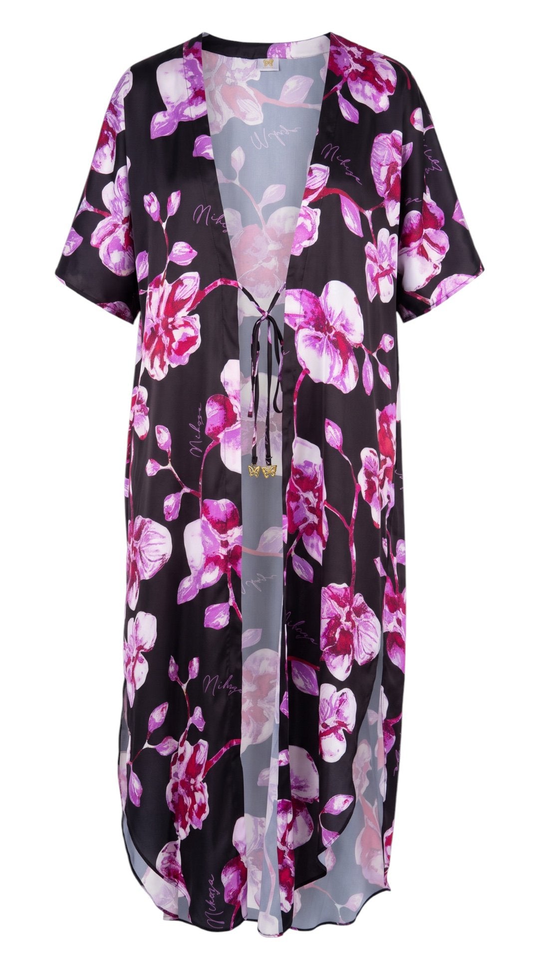 Miranda long cover up 100 % Silk