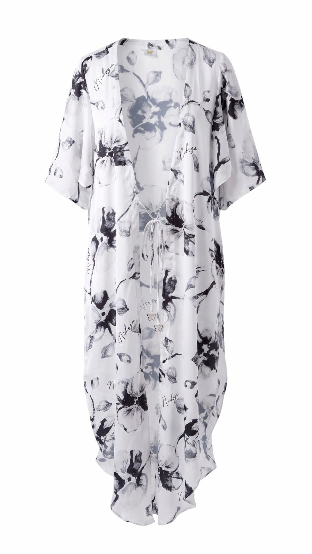 Miranda long cover up 100 % Silk
