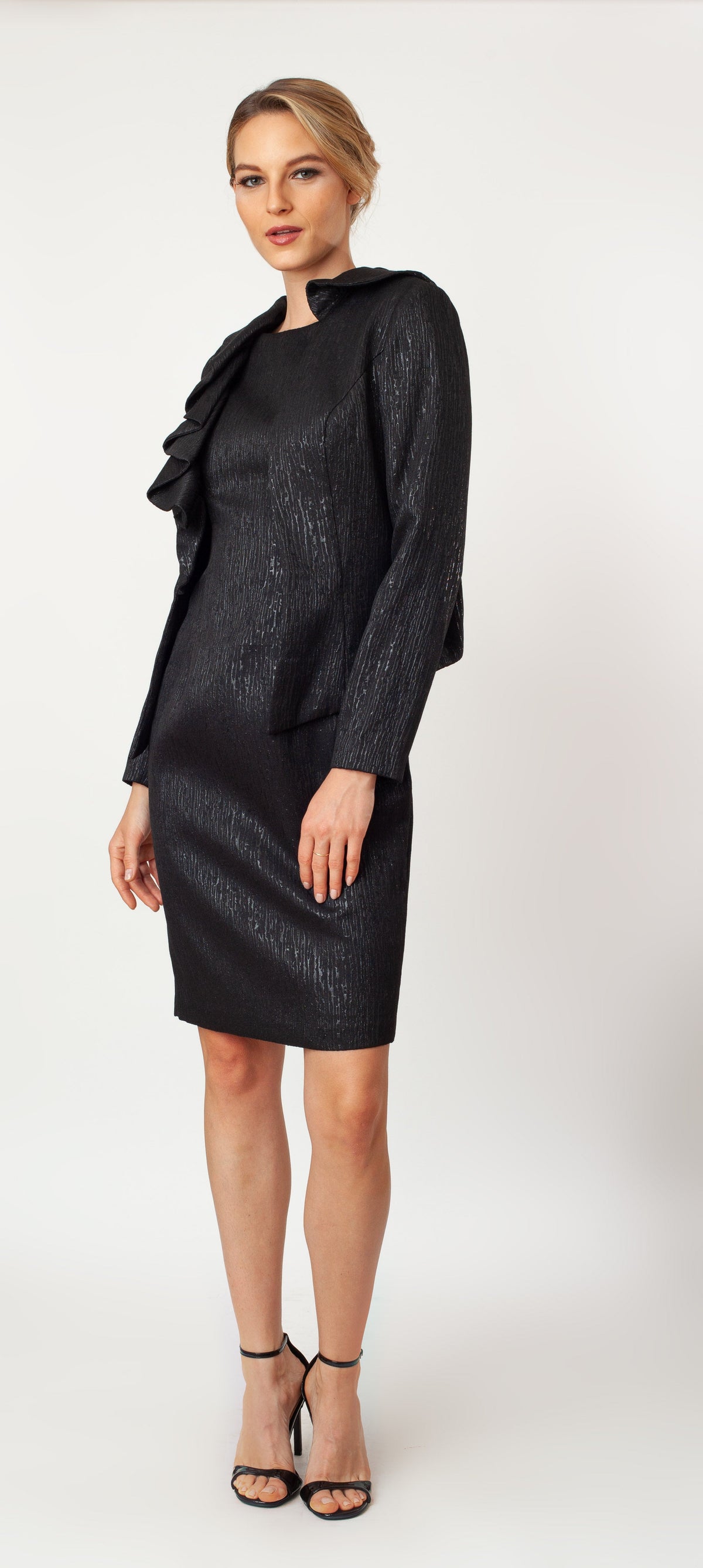 The Asymmetric Ruffle Fly Away Signature Jacket