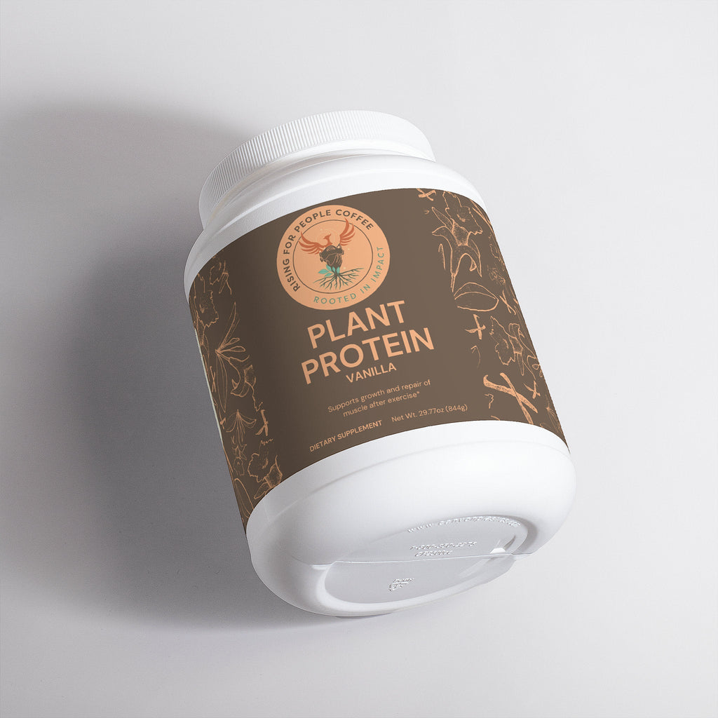 Plant Protein (Vanilla) — Whole Bean Coffee