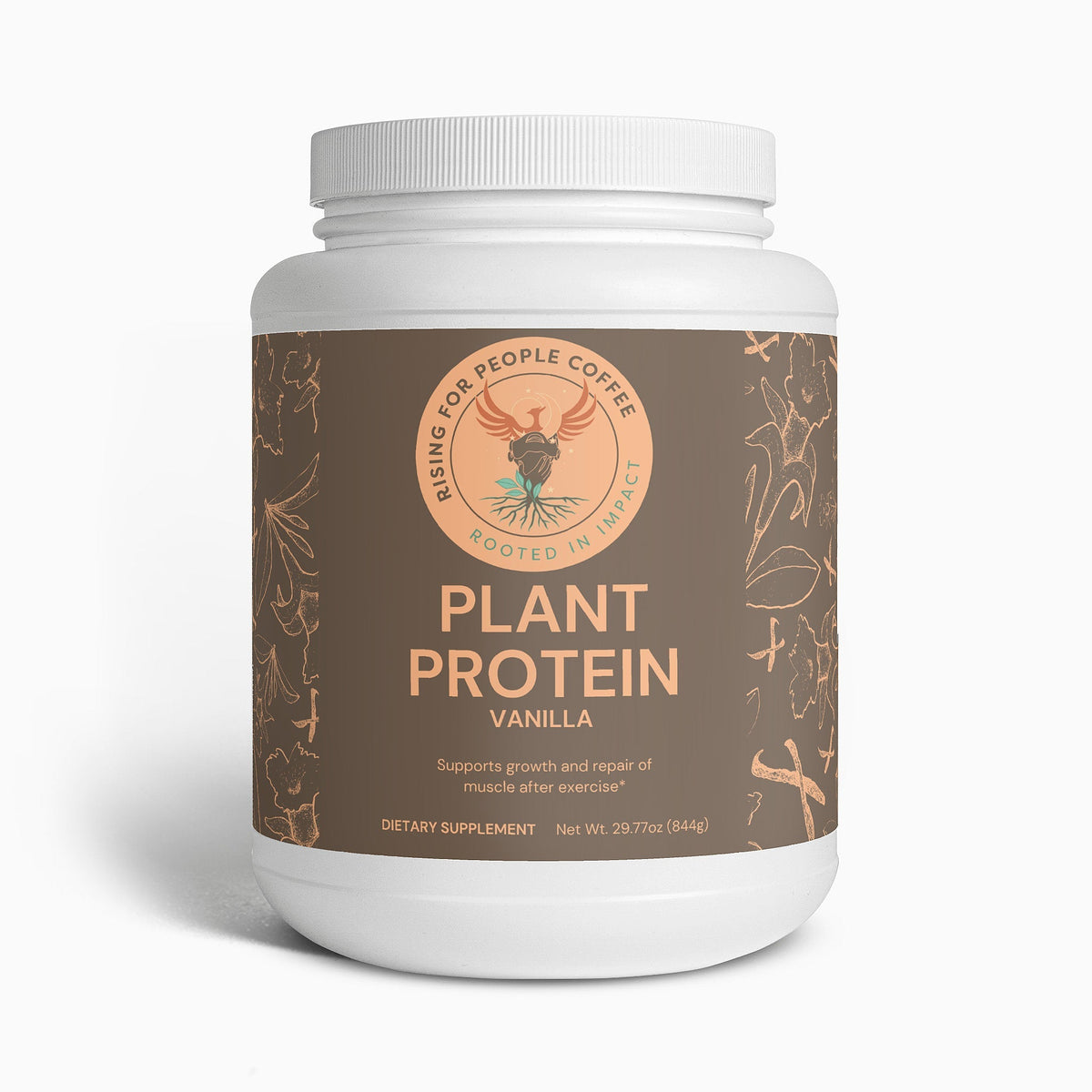 Plant Protein (Vanilla) — Whole Bean Coffee