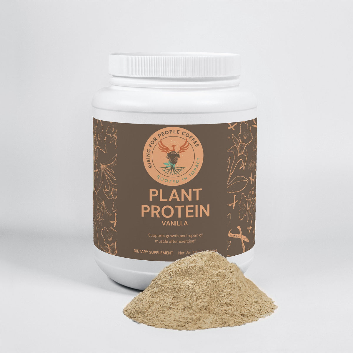 Plant Protein (Vanilla) — Whole Bean Coffee