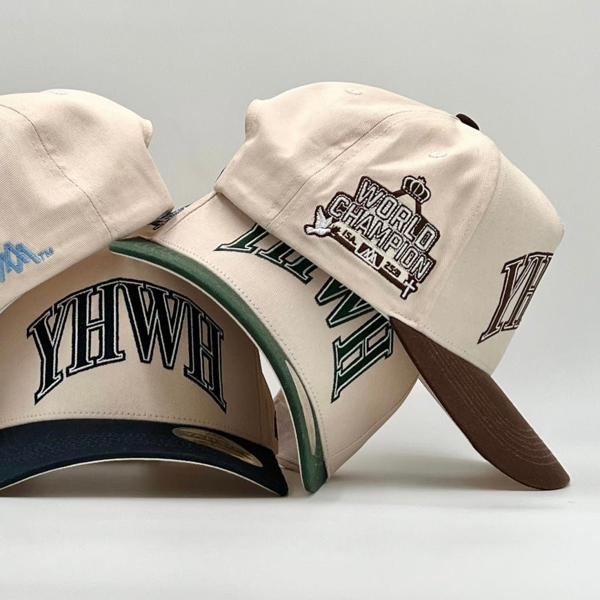 [PRE-ORDER - SHIPS MID-OCTOBER] ‘YHWH’ Structured SnapBack - Cream/Brown