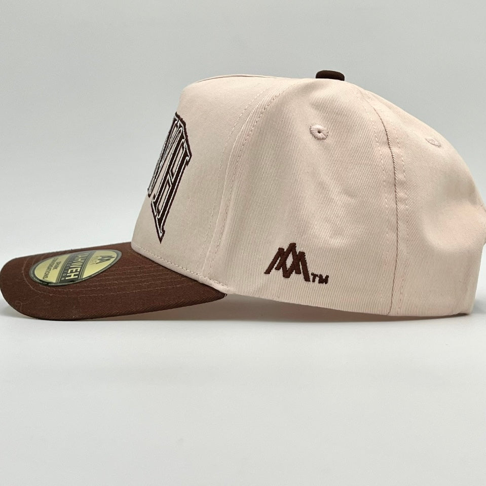 [PRE-ORDER - SHIPS MID-OCTOBER] ‘YHWH’ Structured SnapBack - Cream/Brown