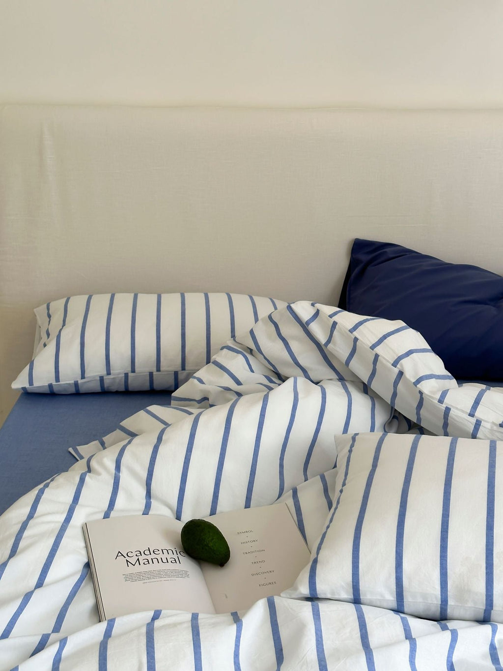 Refreshing Stripe Bedding Set / Forest Green