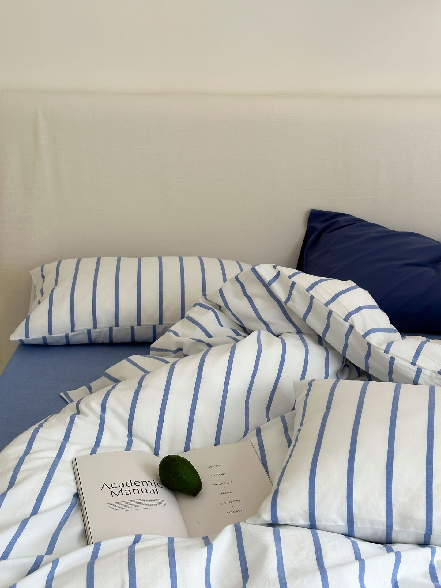 Refreshing Stripe Bedding Set / Forest Green