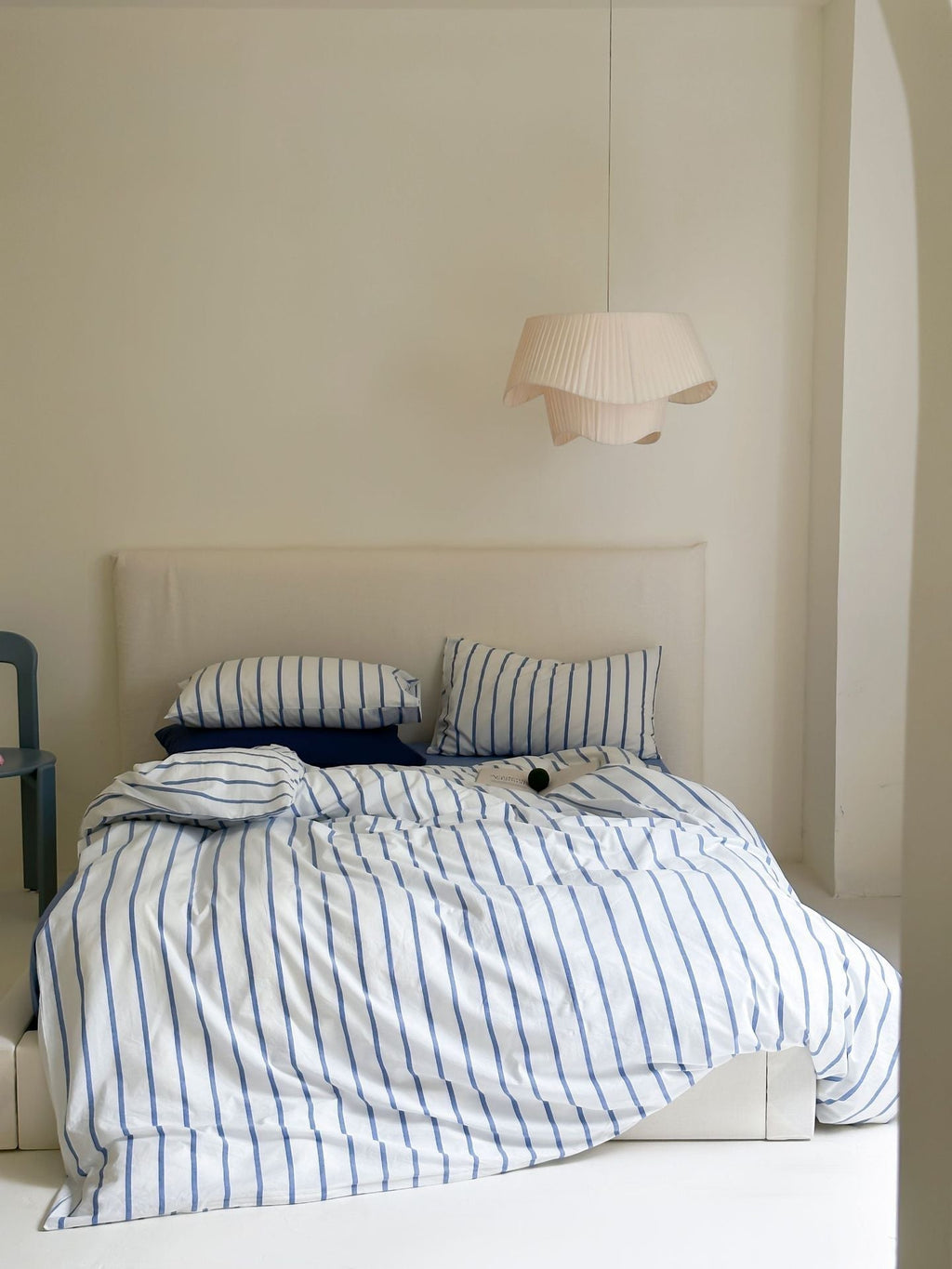 Refreshing Stripe Bedding Set / Forest Green