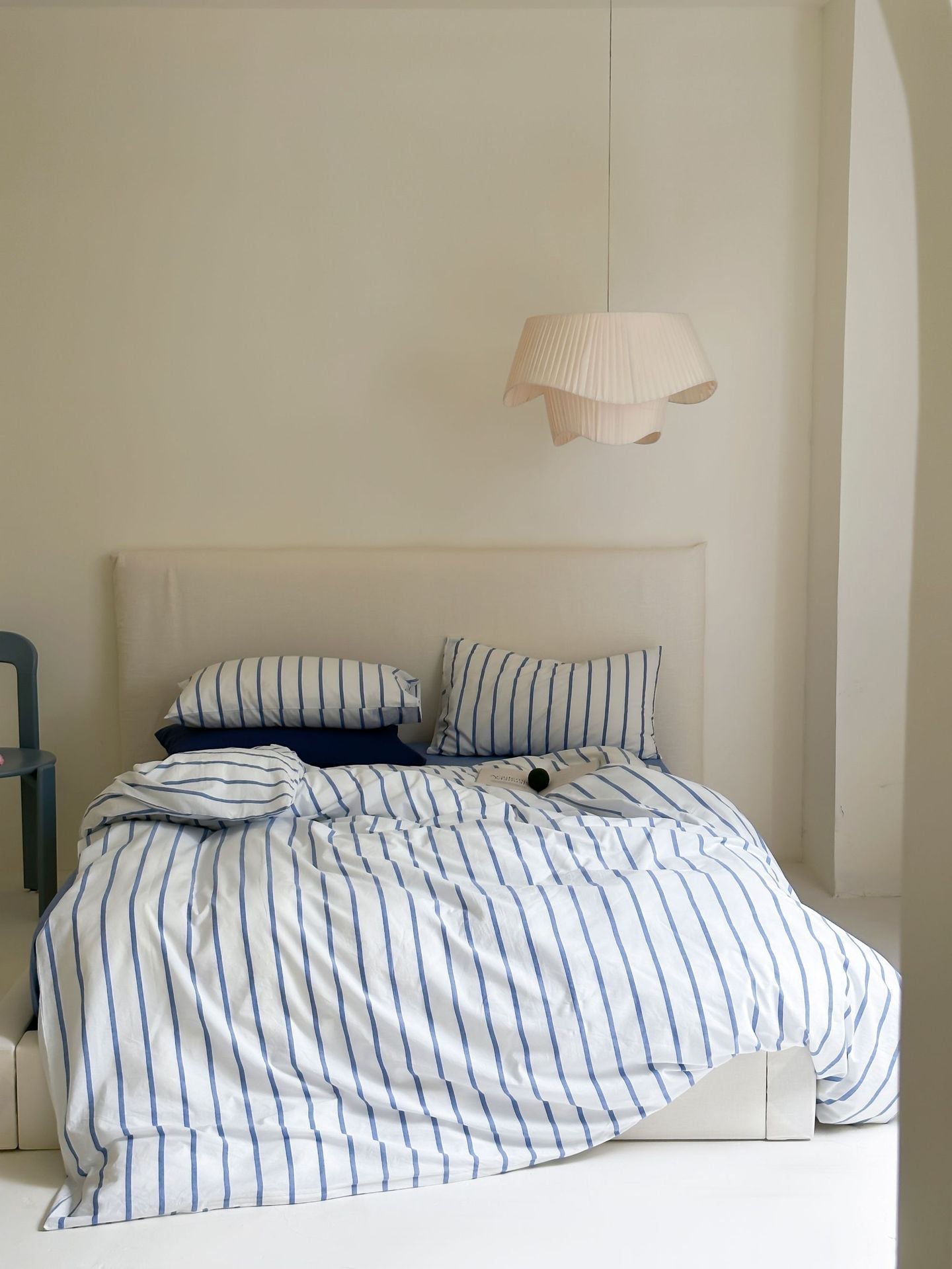 Refreshing Stripe Bedding Set / Forest Green