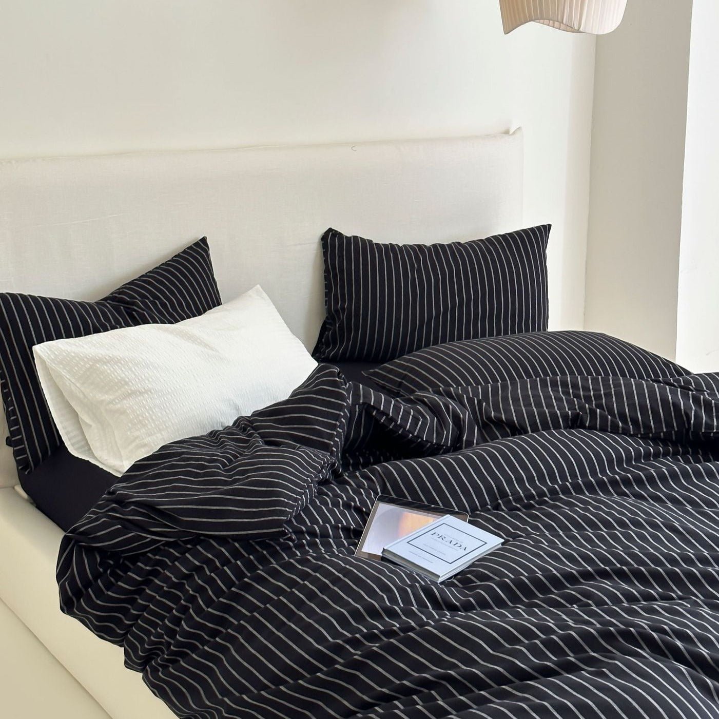 Refreshing Stripe Duvet Cover / Mint Green