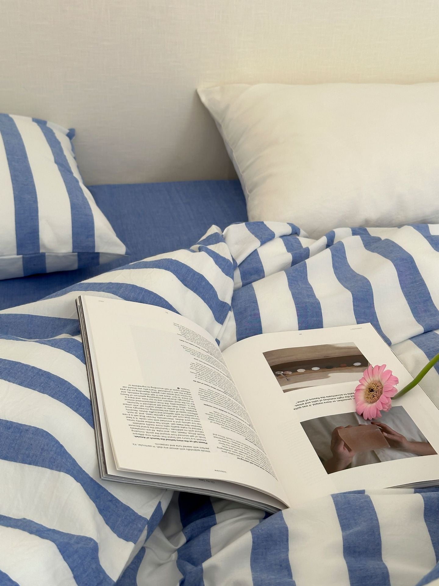 Refreshing Stripe Duvet Cover / Mint Green