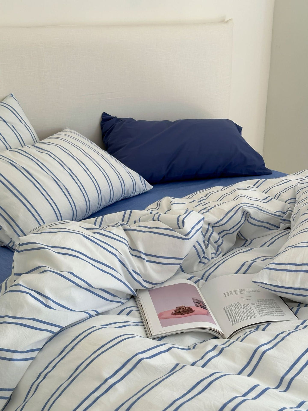 Refreshing Stripe Duvet Cover / Mint Green