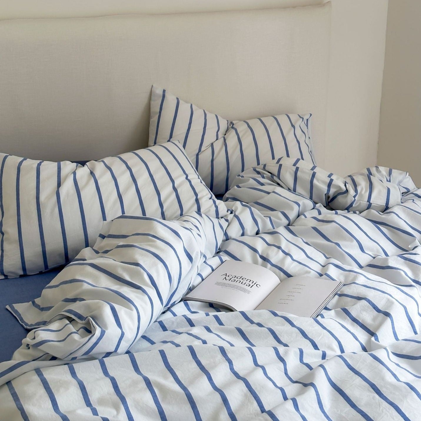 Refreshing Stripe Duvet Cover / Yellow
