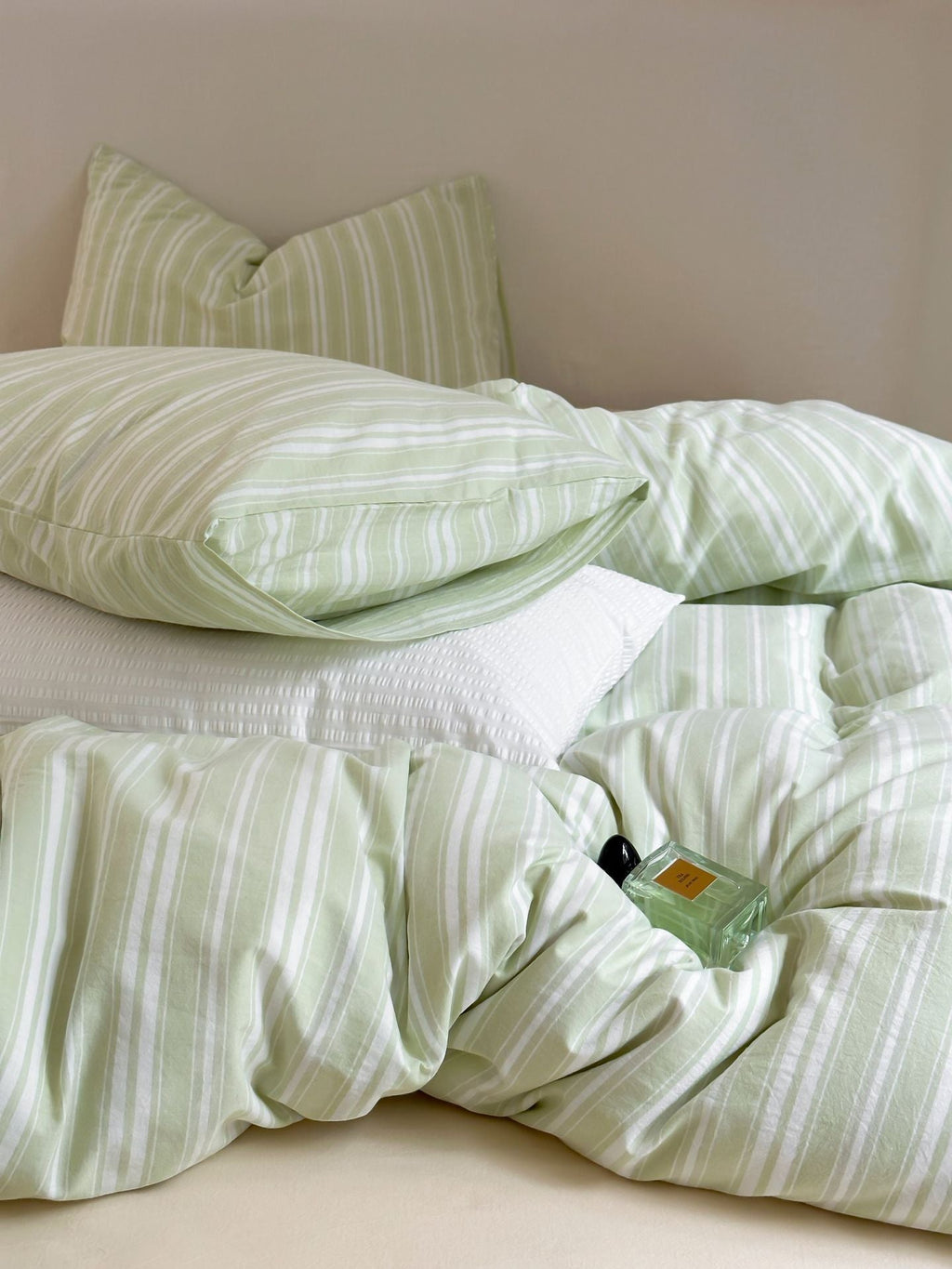 Refreshing Stripe Duvet Cover / Yellow