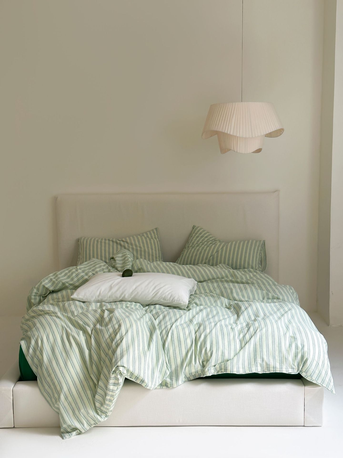 Refreshing Stripe Pillowcases / Forest Green