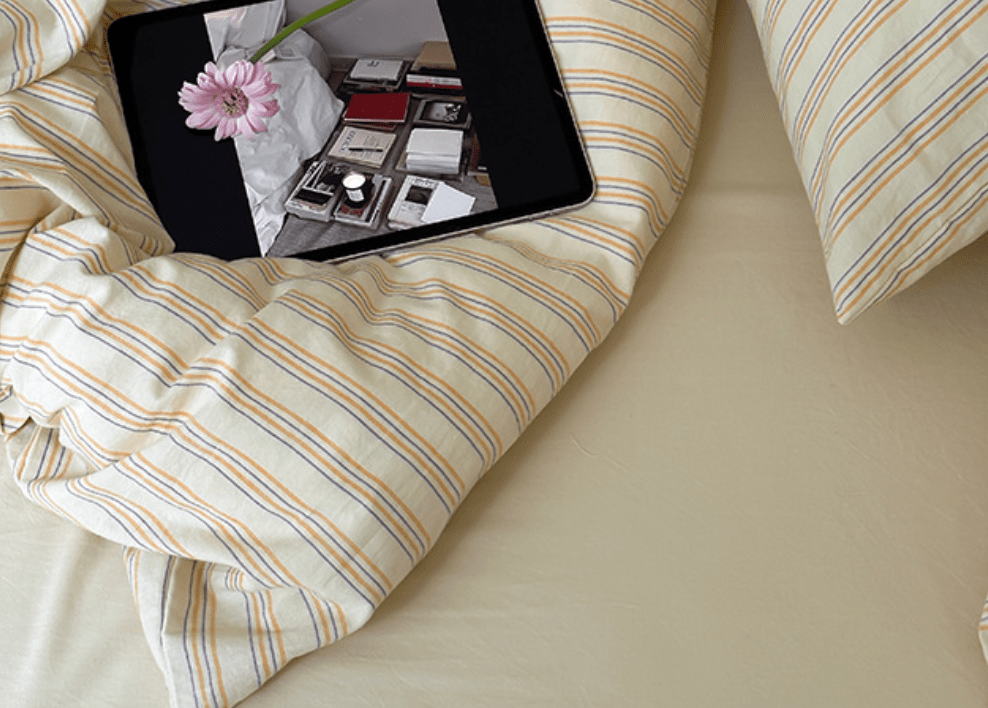 Refreshing Stripe Pillowcases / Forest Green