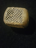 Oversized Square African Brass Beads
