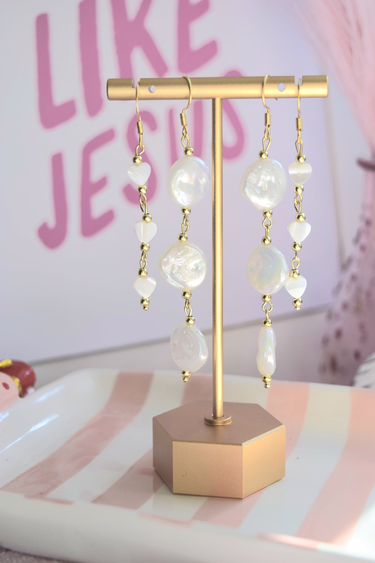 Falling for You Dangles in Gold