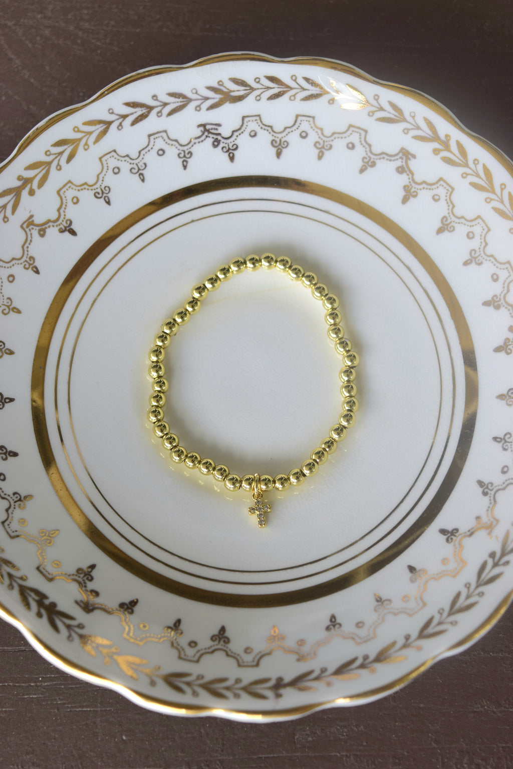 Shine His Light-  Gold Filled Stretchy Bracelet