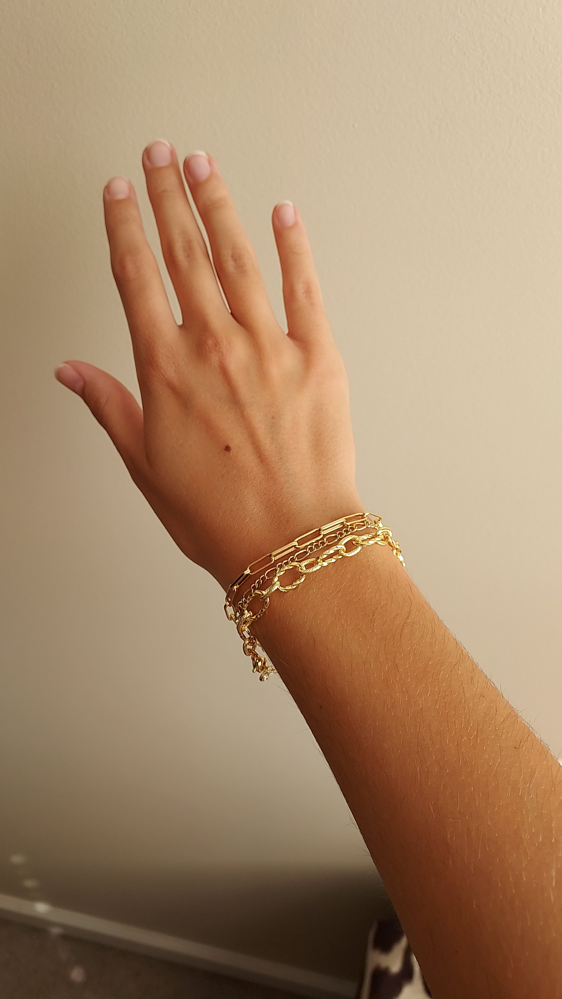 Dainty Gold Paperclip Bracelet