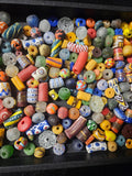 African Glass Bead Mix – Assorted Krobo Beads for Designers