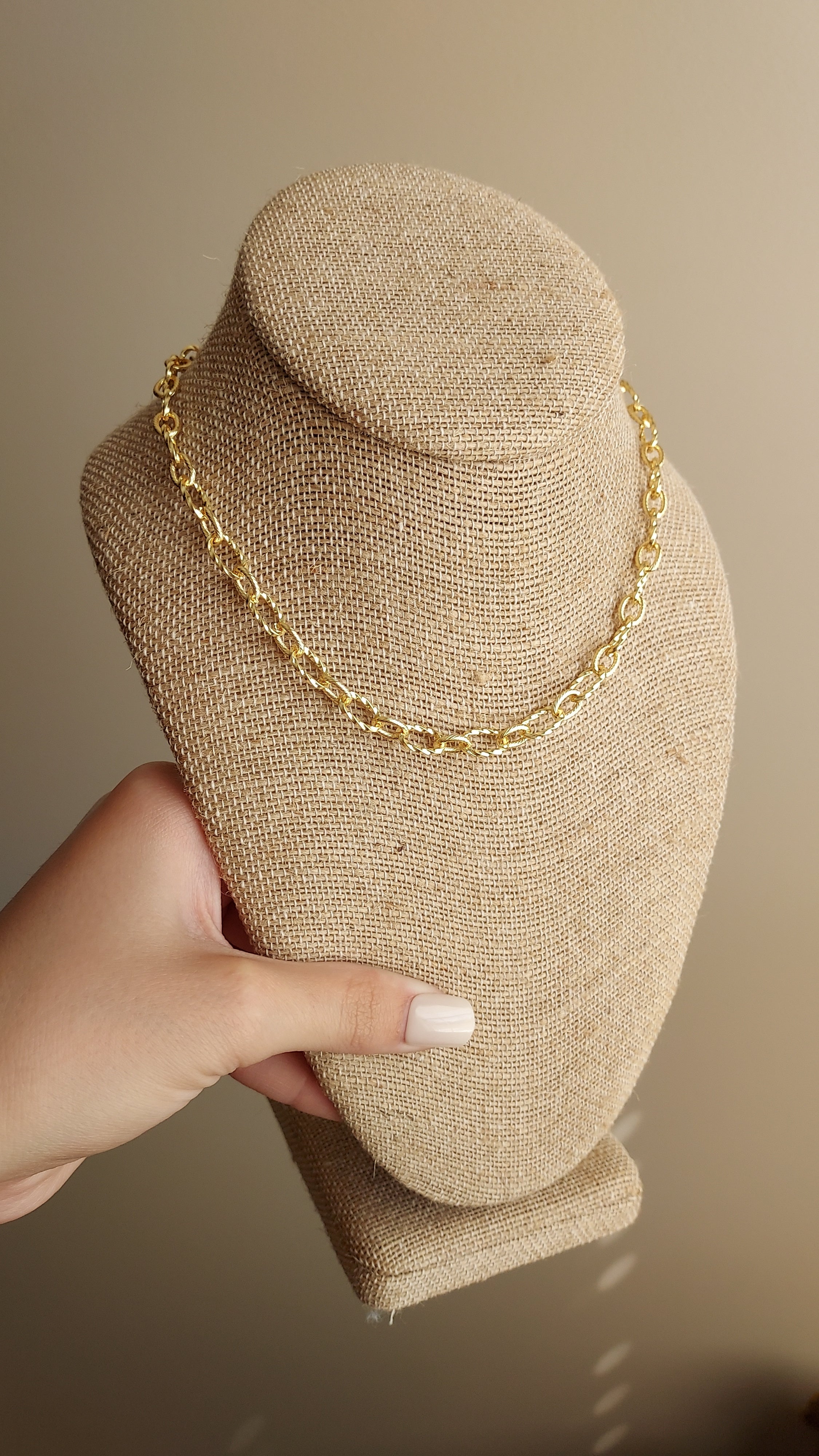 Golden ropes chain necklace