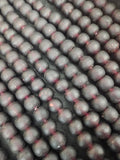 Burgundy Krobo Pocket Glass Beads – Handmade in Ghana, 13–14mm