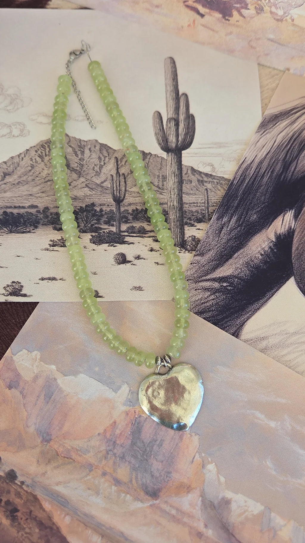 Silver & Sage Necklace🌿