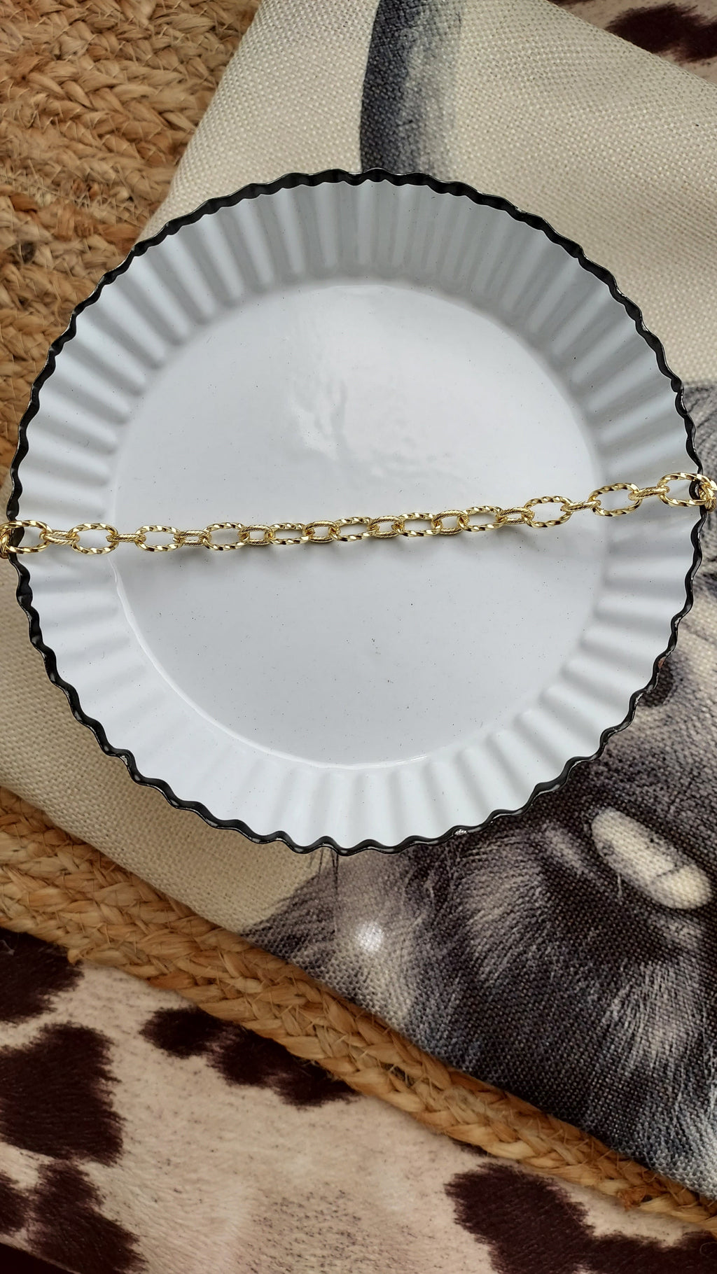 Golden ropes chain necklace