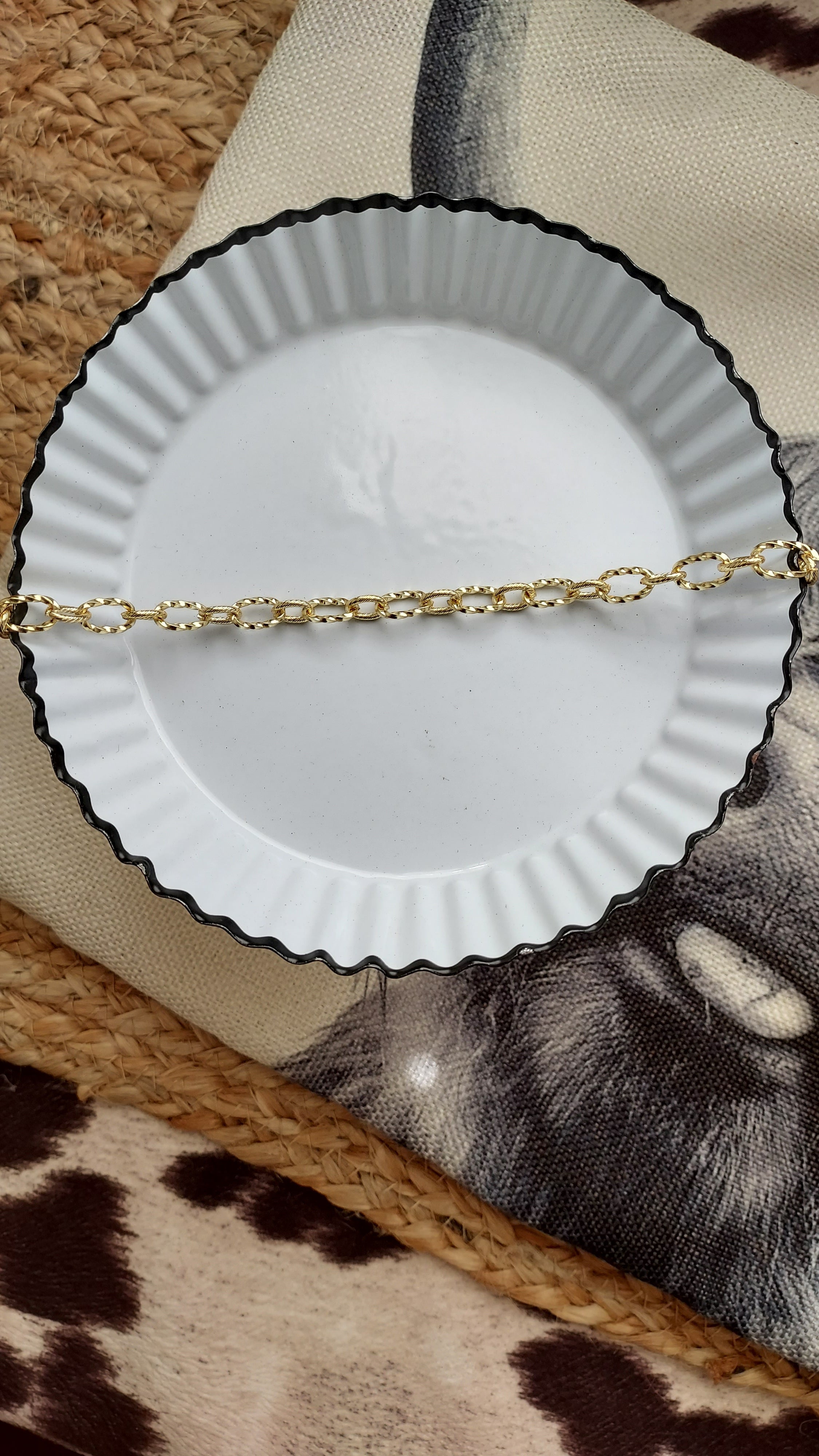 Golden ropes chain necklace