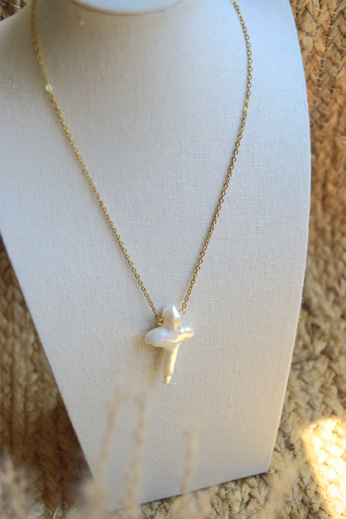 Jesus Saves - Fresh Water Pearl Necklace