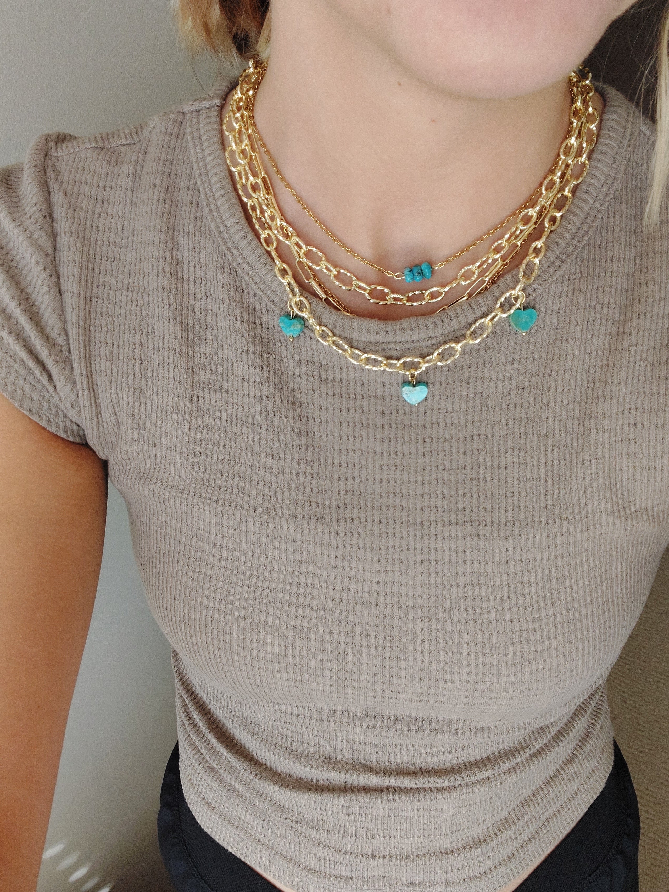 Golden ropes chain necklace