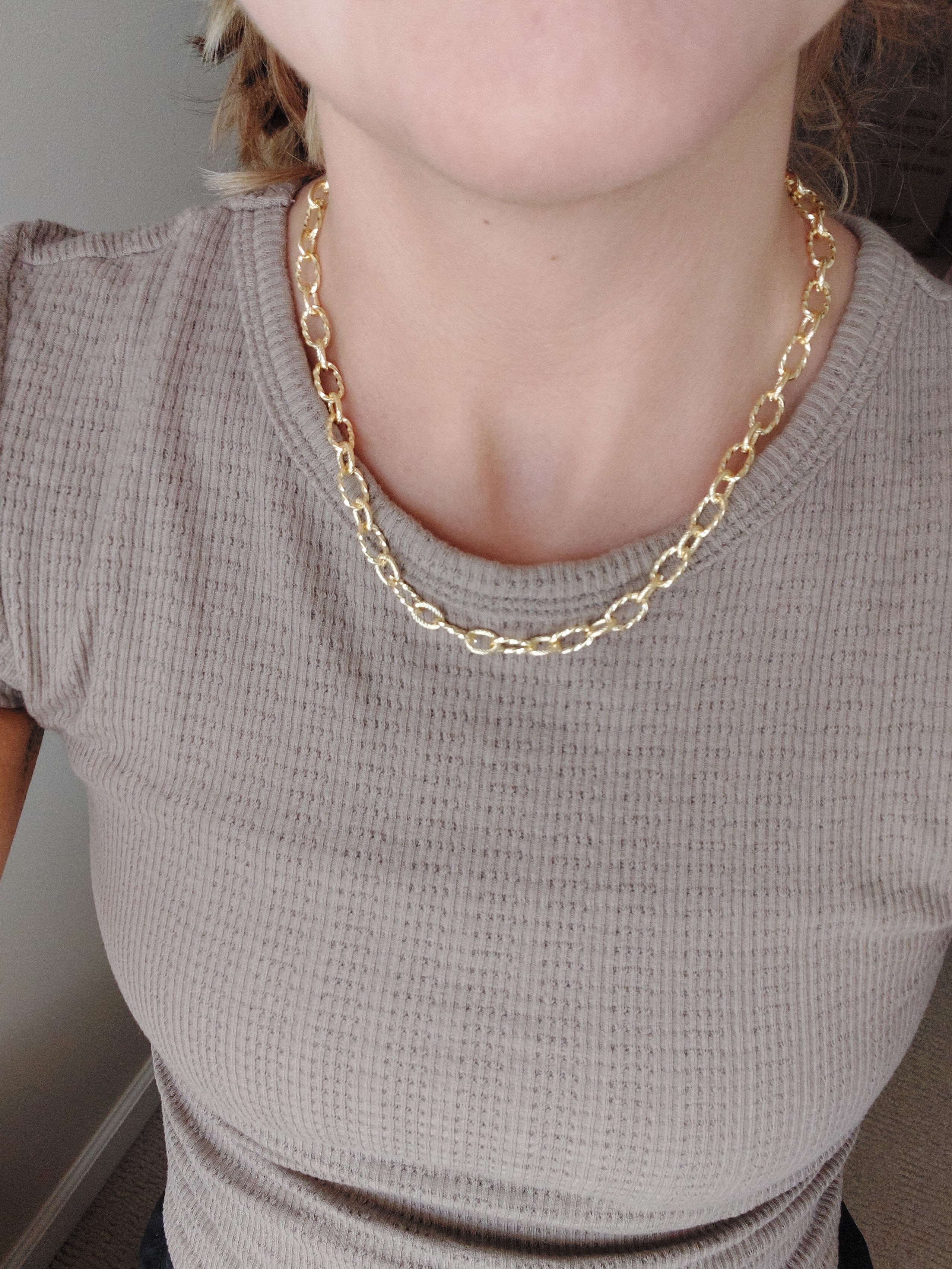 Golden ropes chain necklace