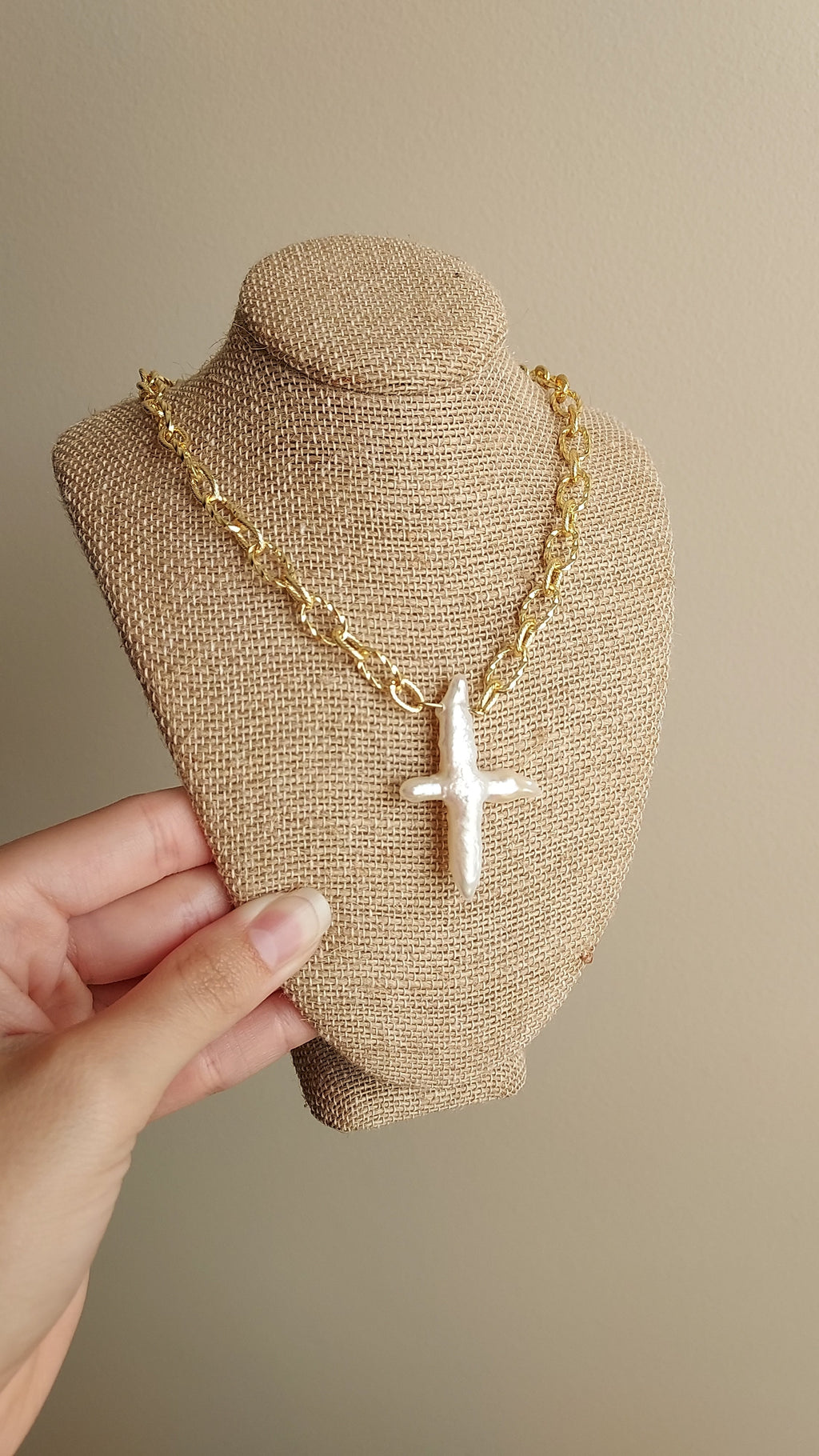 Jesus Loves You- Fresh Water Pearl necklace