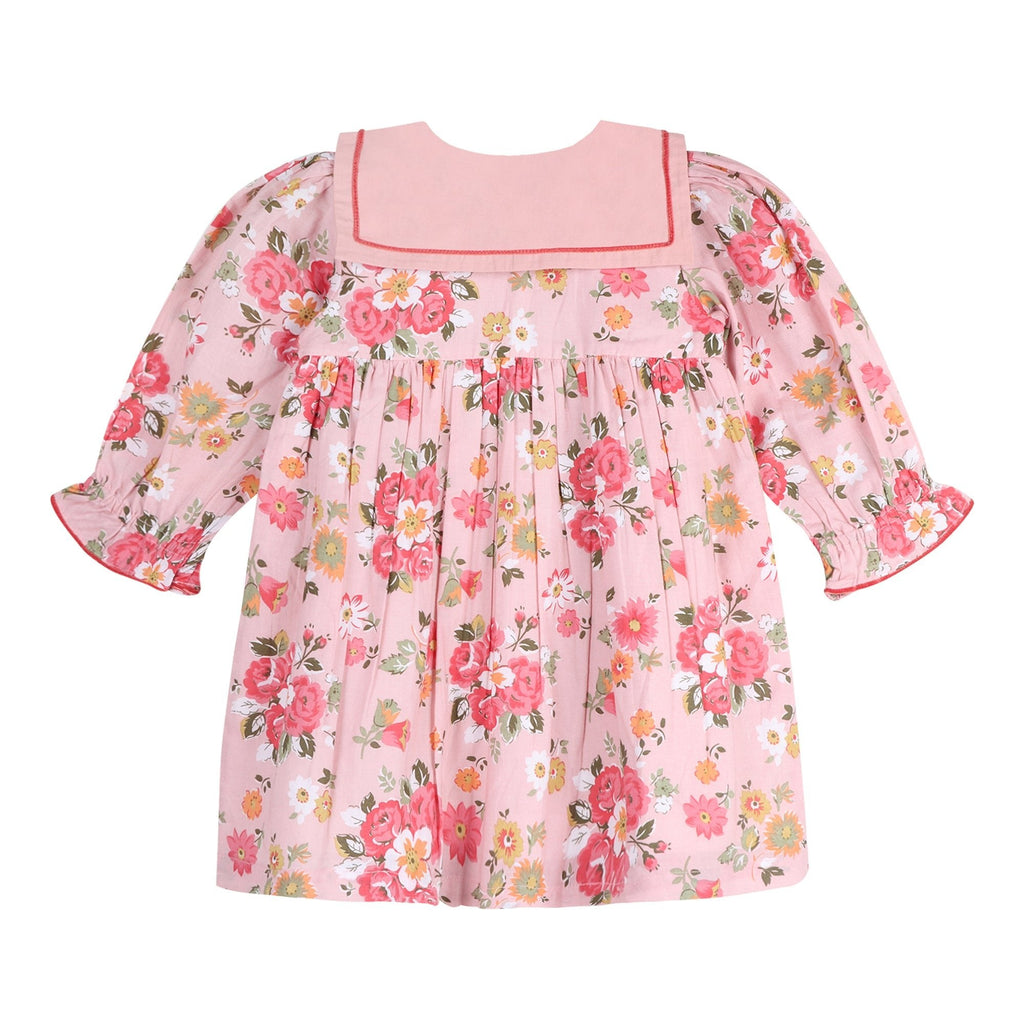Rosy Breeze Sailor Collar Dress