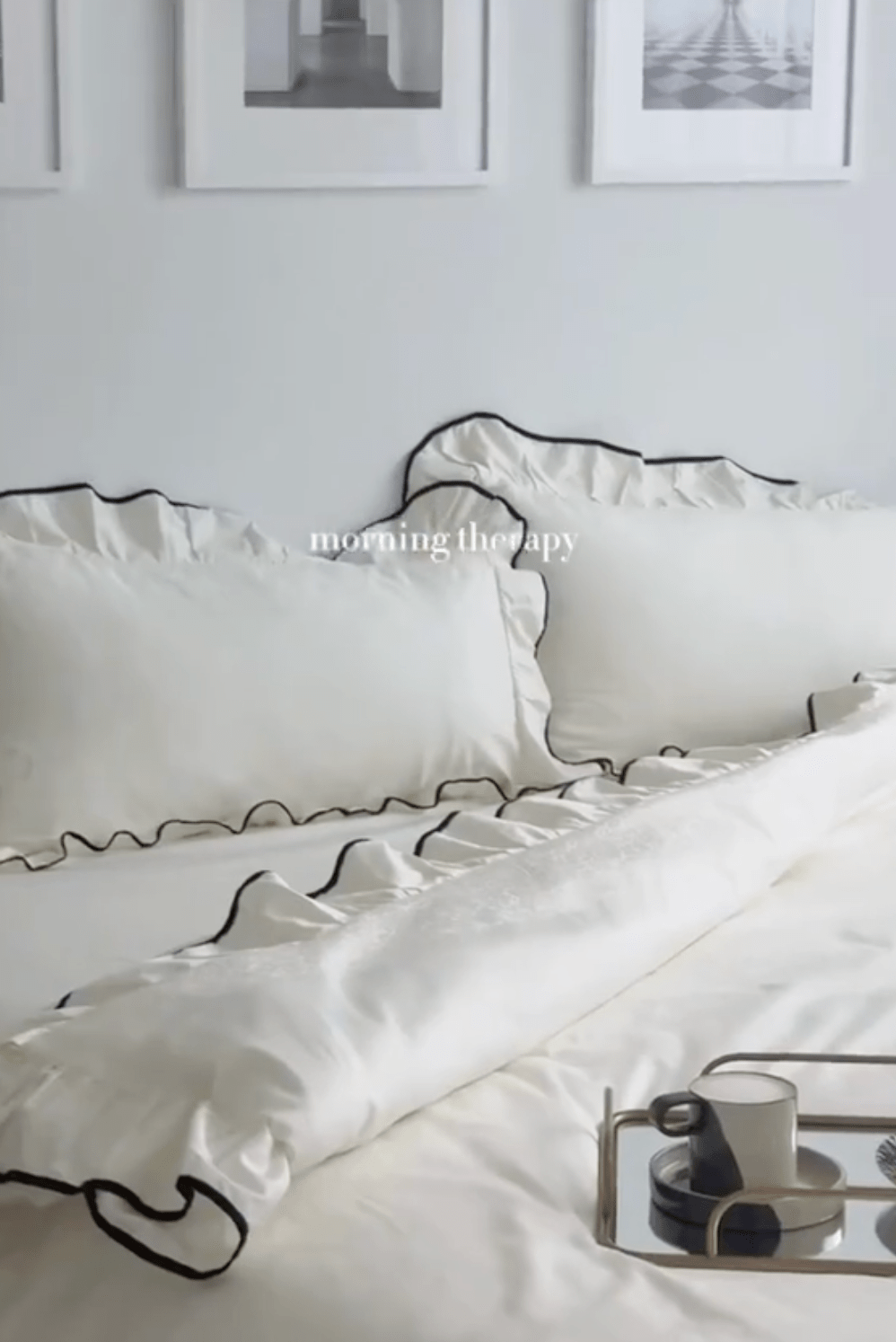 Silky Ruffle Duvet Cover