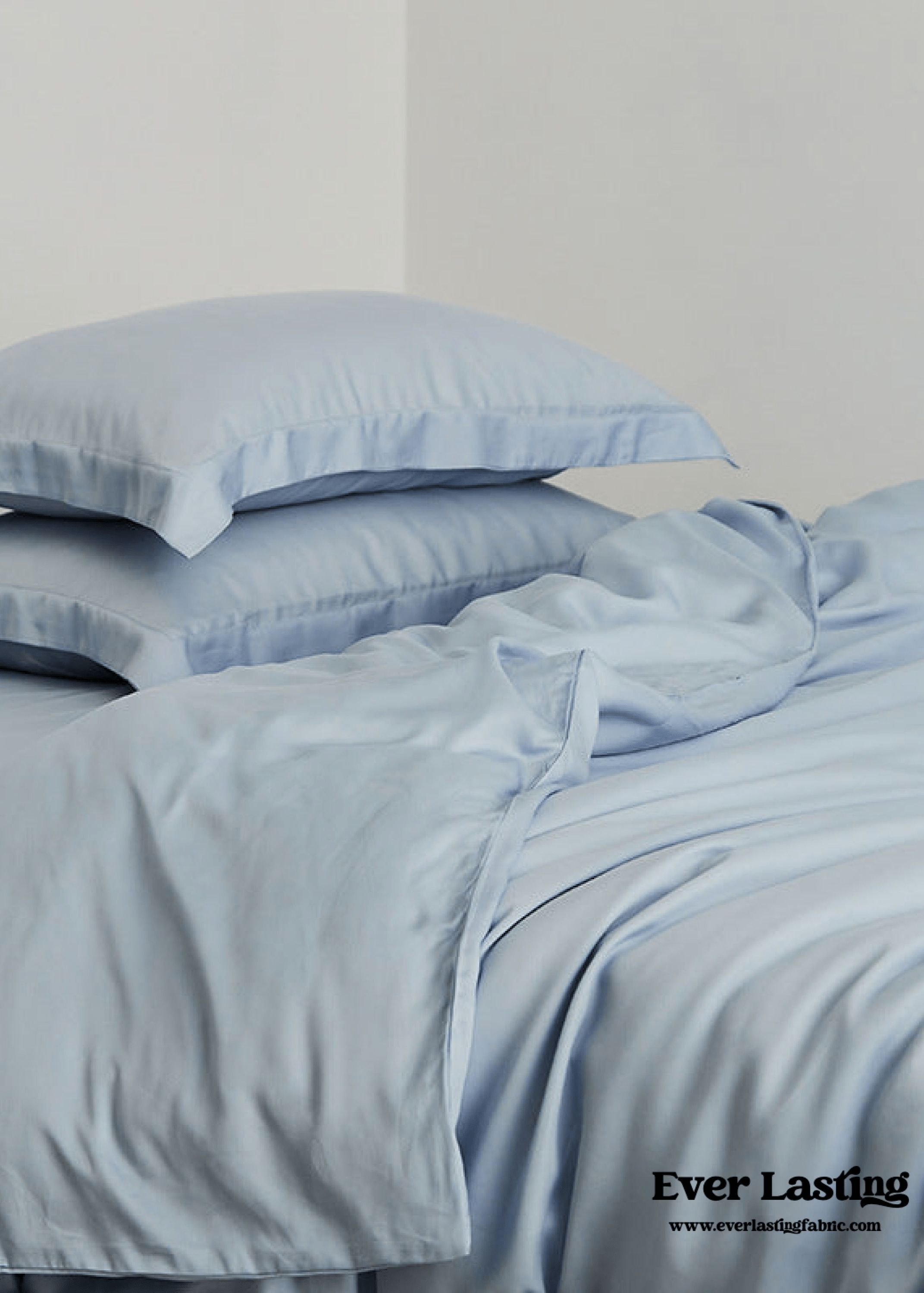 Silky Solid Tencel Bedding Set / Blue