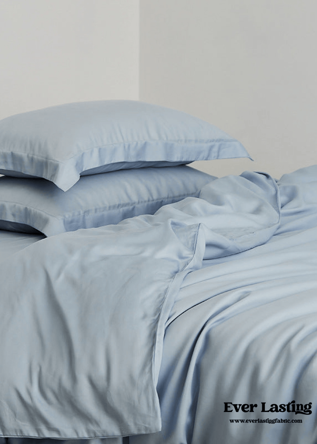 Silky Solid Tencel Bedding Set / Pink