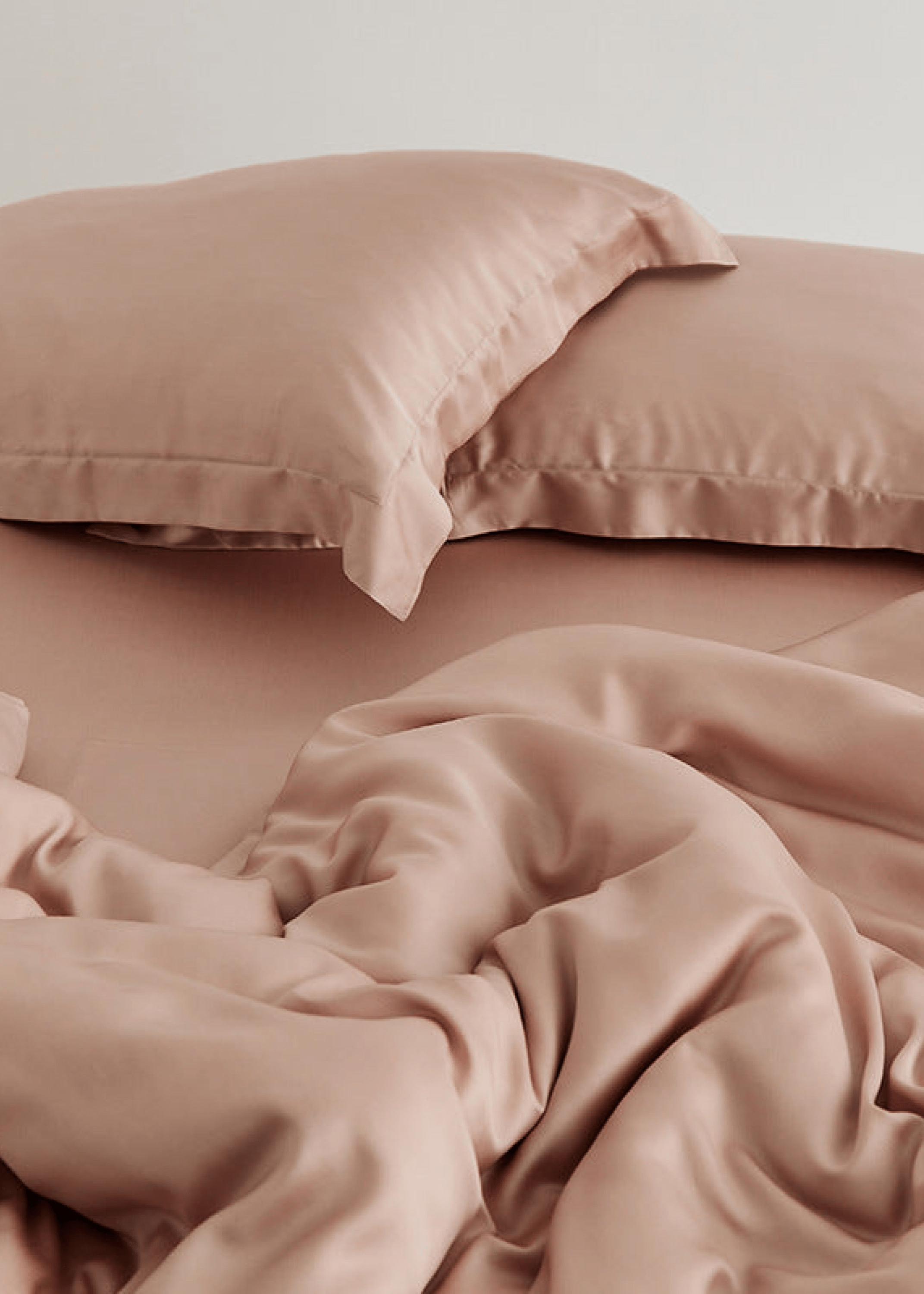 Silky Solid Tencel Bedding Set / Pink