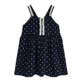 Starlit Nautical Breeze | Girls’ 100% Cotton Polka Dot Dress